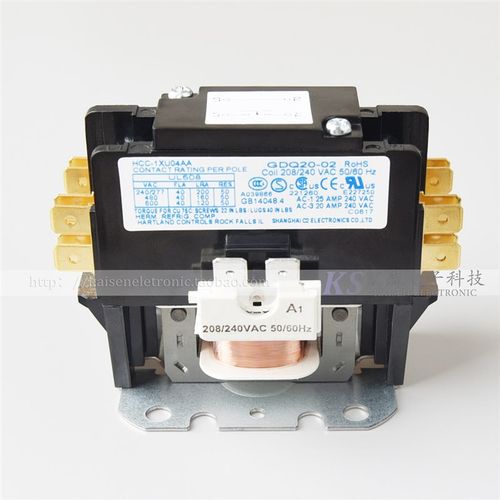 208V-240V 40A 高负载单相带汇流条HCC-1XU04AA压缩机交流接触器