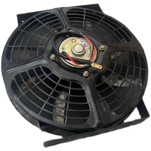 10寸汽车空调冷凝散热器风扇水箱电子扇 12V 24V双轴承超强风电机