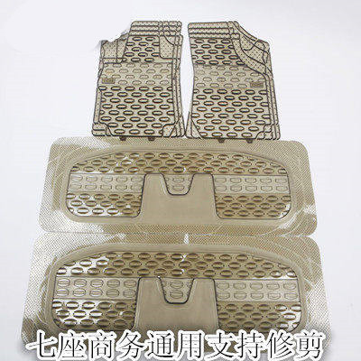 环保加厚水晶透明防水防滑PVC塑料汽车脚垫 大面包车 7座商务车