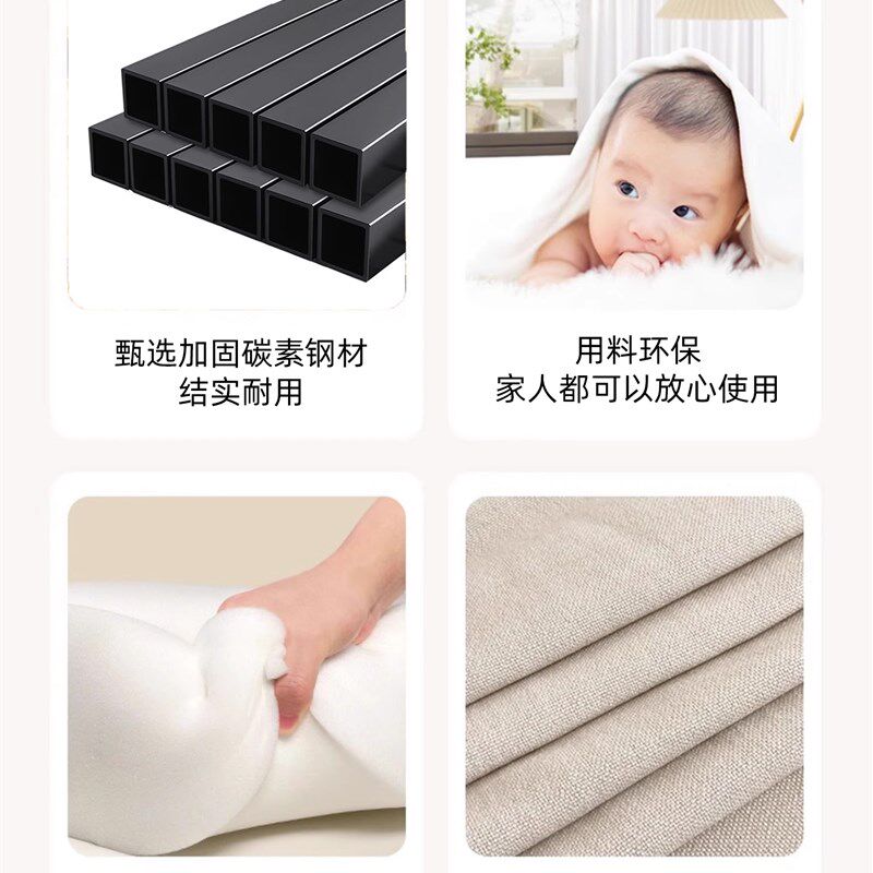 2025新带轮子沙发床小户型客厅卧室单双人折叠一体两用移动折叠床