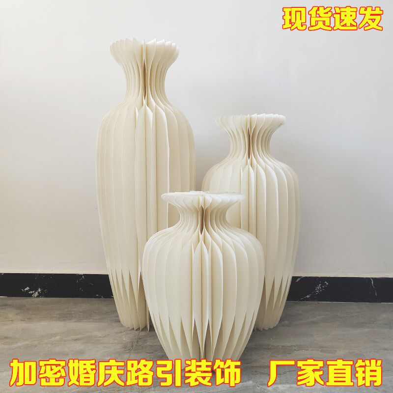 婚庆道具甜品台纸质罗马柱加密折叠瓶子蛋糕台创意装饰品婚礼路引