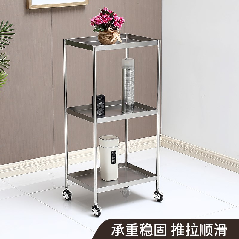 高档不锈钢理发店推车工具柜美发抽屉式柜子发廊专用烫染杠车包邮