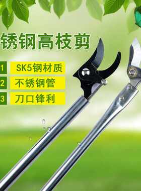 德国进口高枝剪修枝剪不锈钢剪刀修剪园林疏花稀果剪枝高空剪槐花