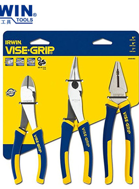 美国IRWIN欧文工具 VISE-GRIP握手牌通用钳套装 ProPliers 3件套