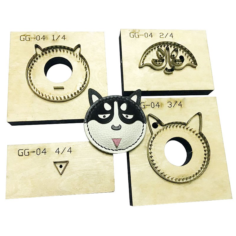 金致GG-04狗年主题哈士奇犬二哈挂件刀模手工皮具DIY刀模DIY
