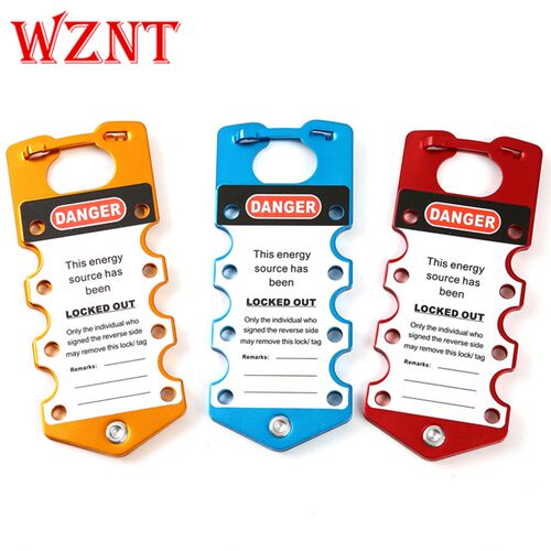 WZNT铝联牌七孔钢制搭扣锁工业上锁挂牌多人管理NT-AH03