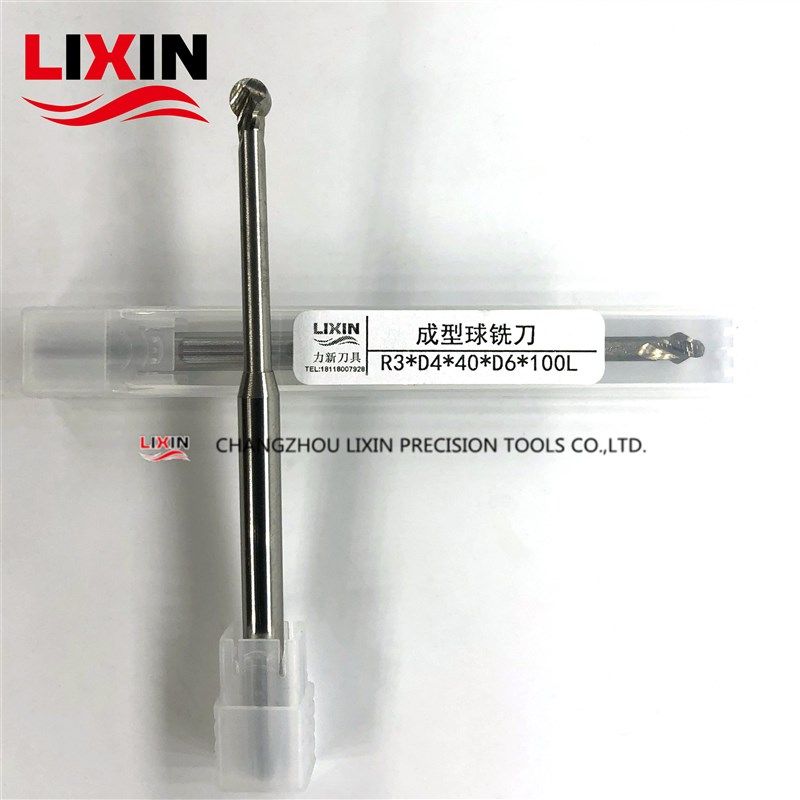 现货加长棒棒糖铣刀铝用成型球头铣刀 R3*D4*40*D6*100L 倒角铣刀