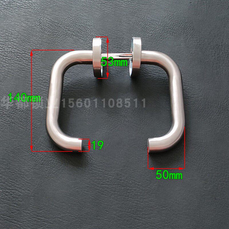 室内房门防火门锁 分体连体把手通用型 圆管不锈钢拉手消防锁配件