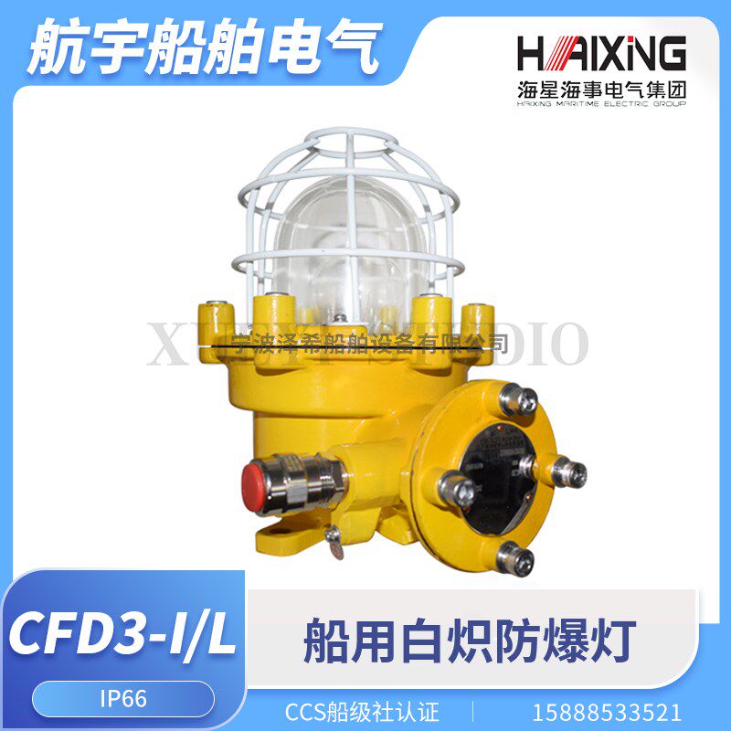海星海事船用铜防爆灯CFD4/CFD3-I/11白炽舱顶灯60W防水防爆CCS证