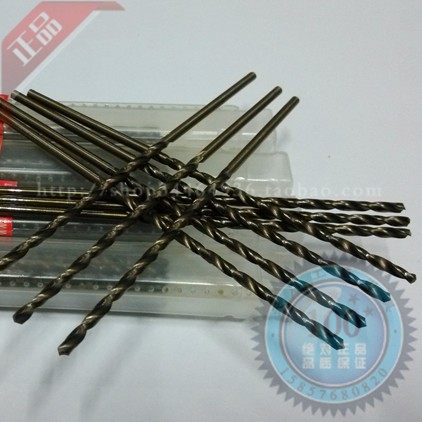 皇冠 洛克达M35含钴不锈钢直柄加长麻花钻头12.3 12.4 12.5 12.6