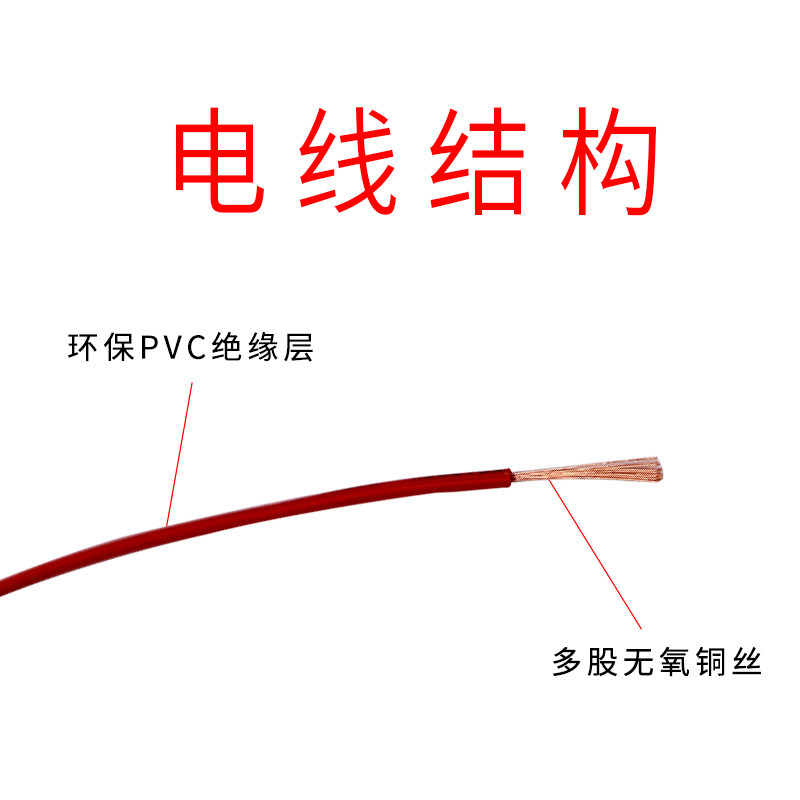 金环球 单芯多股软电子线RV 0.5平方 无氧铜芯细电线 连接线 导线