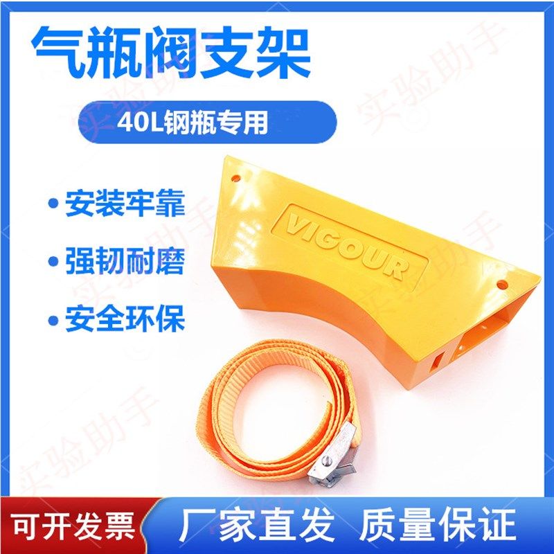 气瓶固定架绑带实验室钢瓶防倒链锁氧气氦气40L瓶专用ABS塑料支架