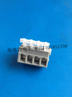 免螺丝弹簧式PCB接线端子KF 243-5.0-1P 灰色 可拼接 铜环保