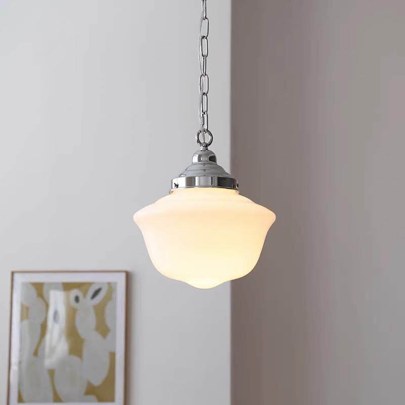中古吊灯奶油吸顶灯复古卧室床头过道阳台衣帽间餐厅灯包豪斯吊灯