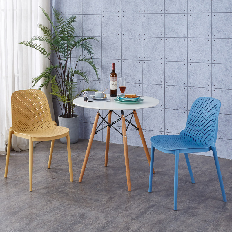 北欧塑料靠背椅子网红加厚办公椅电脑椅成人餐椅舒适桌椅简约家用