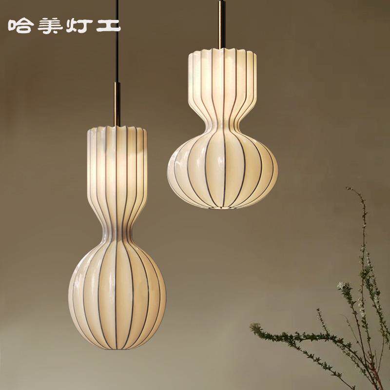 禅意小吊灯布艺创意造型灯具民宿茶室美容院服装店灯具2025新款灯