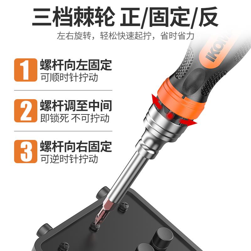 螺丝刀套装家用多功能十字一字平头小起子改锥棘轮梅花螺丝批工具