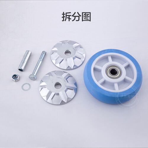 卓烨重型防缠绕脚轮聚氨酯带轴承耐磨工业刹车万向轮手推车轮子