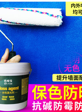 外墙内墙专用罩光剂防尘水性透明墙面保护防水耐污真石漆罩面油漆