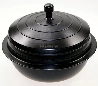 韩国传统铁锅朝鲜族铁锅阿里郎铸铁锅生铁锅炖锅27厘米