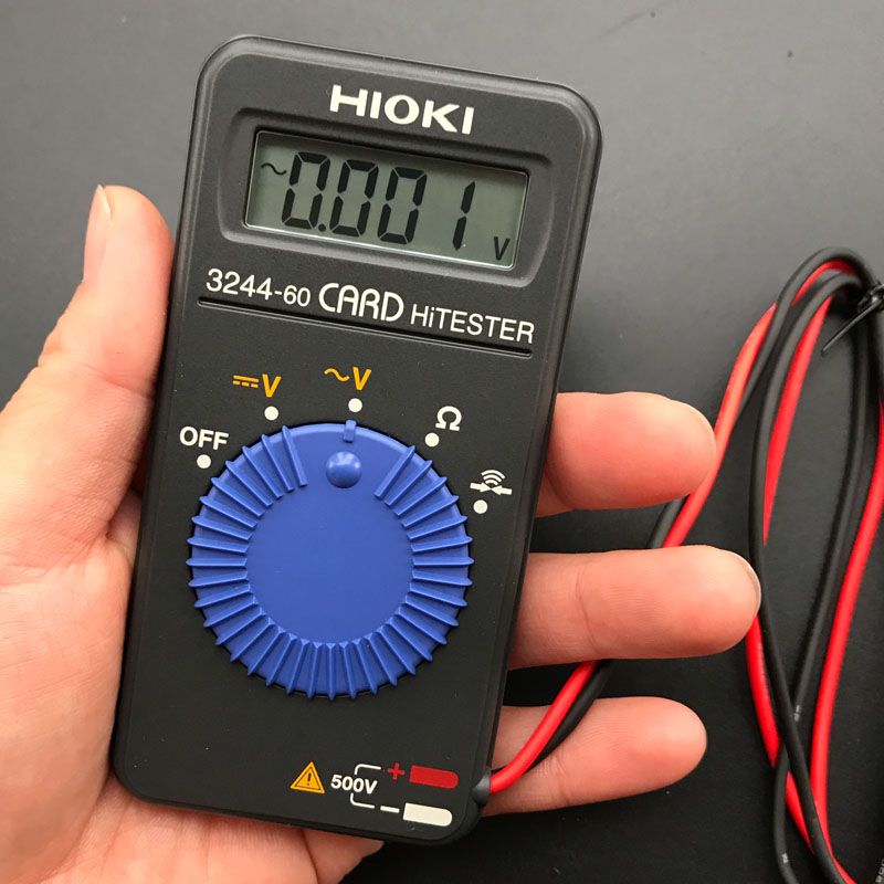 正品日本日置 HIOKI3244-60 卡片式万用表袖珍迷你便携数字万用表