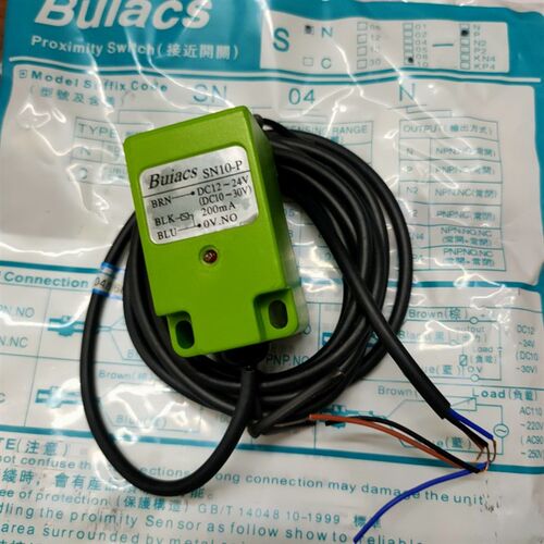 健力BUIACS 金属感应电感接近开关 SN10-P 直流三线PNP常开