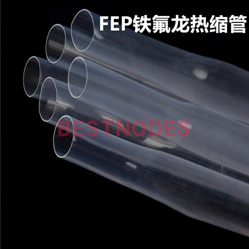 FEP铁氟龙热缩管高透明超薄耐磨耐高温200度加厚0.5mmF46热收缩管图片