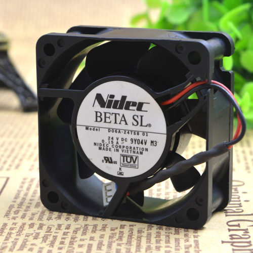 D06A-24TS8 01 原装日本Nidec 24VDC 0.15A 60*60*25MM变频器风扇