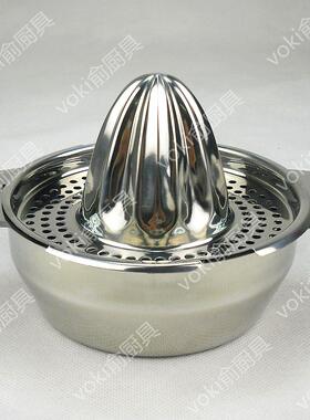 不锈钢柠檬压汁器手动榨汁器果汁夹压渣水果汁压榨器手动压汁机