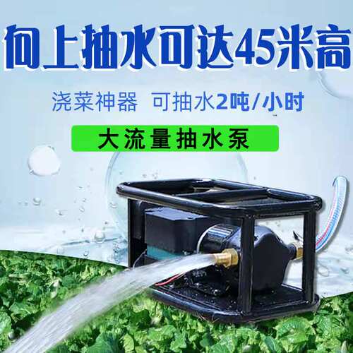 充电式抽水泵抽水机自吸泵菜地浇菜浇水神器农用灌溉户外井水浇地