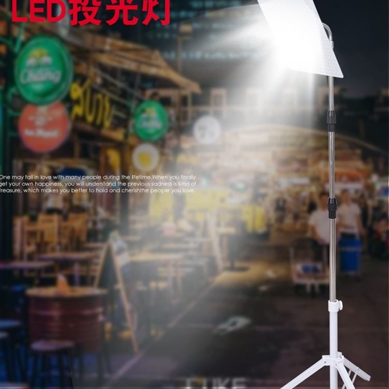 三轮车摆摊专用灯电瓶车夜市led灯13v灯照明灯带充电家用超亮移动