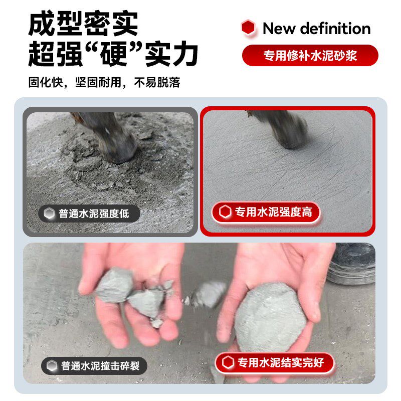 防水快干水泥砂浆地面修补堵漏王家用自流平涂料楼顶屋顶沙浆胶泥
