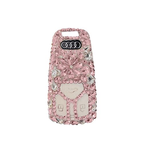 奥迪A4L钥匙套Q5L专用A6L女A3新款A4高档A5 Q4 Q5 Q6 S4钻包扣壳