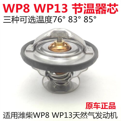 适用德龙解放大运潍柴WP8 WP13国六天然气发动机节温器芯调温器芯