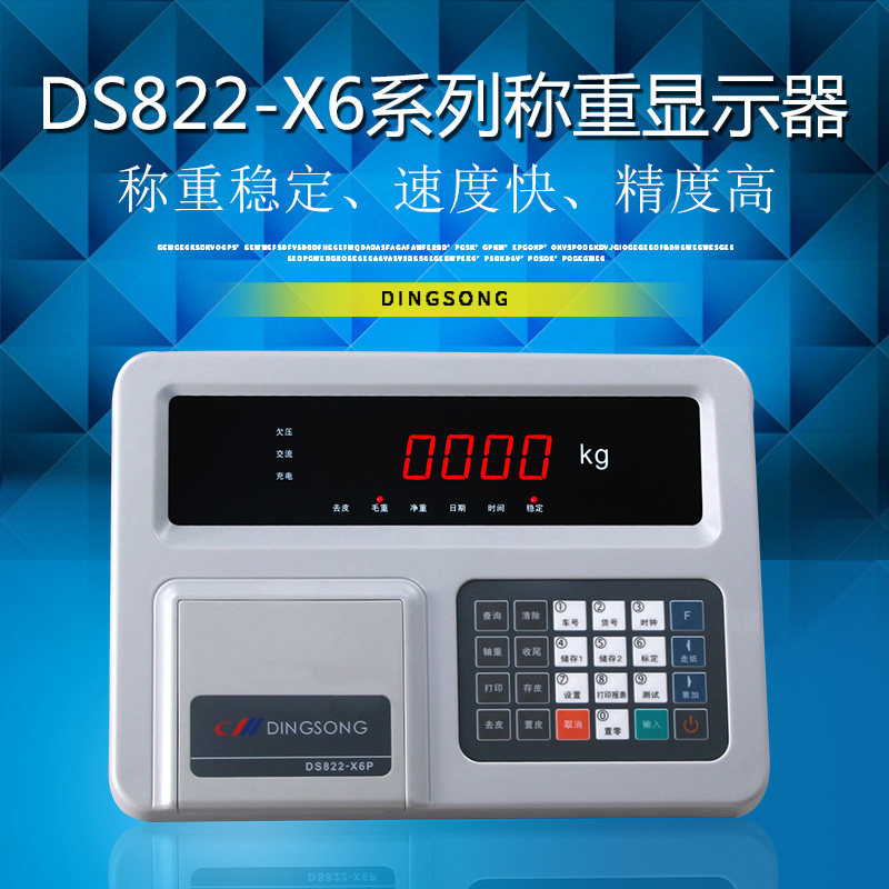 顶松DS822-X6 X6P X7 X7P显示器称重仪表地磅汽车衡仪表打印仪表