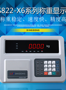 顶松DS822-X6 X6P X7 X7P显示器称重仪表地磅汽车衡仪表打印仪表