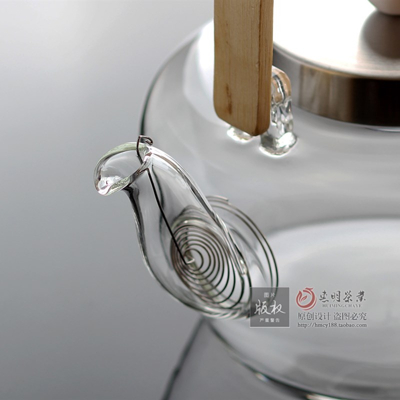 玻璃壶耐高温泡茶冷水壶茶壶大容量耐热带盖功夫茶具茶烧水壶煮茶