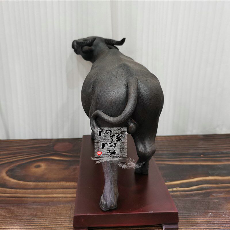 陶瓷工艺品 石湾公仔 水牛 生肖
