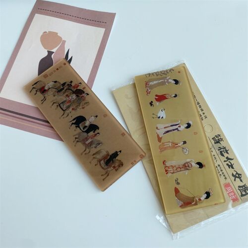 创意复古中国风冰箱贴千里江山如画传世名画系列亚克力磁力贴磁贴