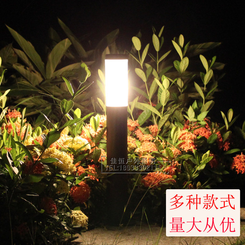 户外立柱灯园林绿化草坪灯庭院灯花园别墅路灯草地防水加厚不锈钢