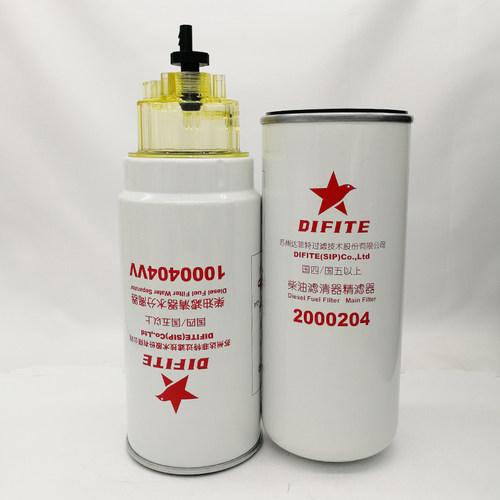 达菲特油水分离器1000404柴油精滤2000204 PL420燃油滤芯2001228