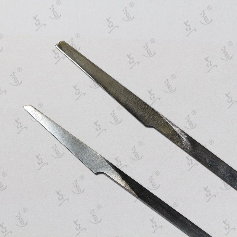 点道刮刀专业修脚师傅用大小号白钢锯条钢死皮刮刀眼扬州三把刀