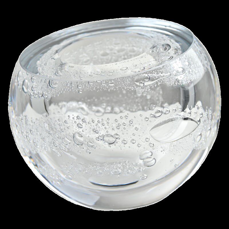 水晶琉璃球体气泡花瓶摆件日式花器室内客厅餐桌桌面软装水培花瓶