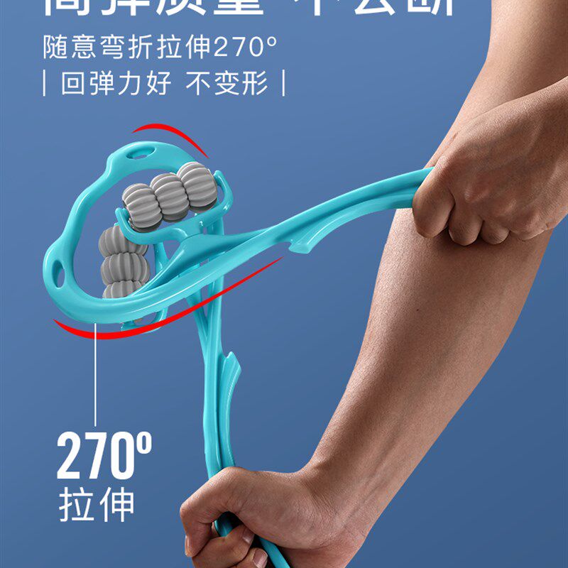 手动颈椎按摩器多功能夹脖子按摩神器家用六轮颈部腰背揉捏按摩仪