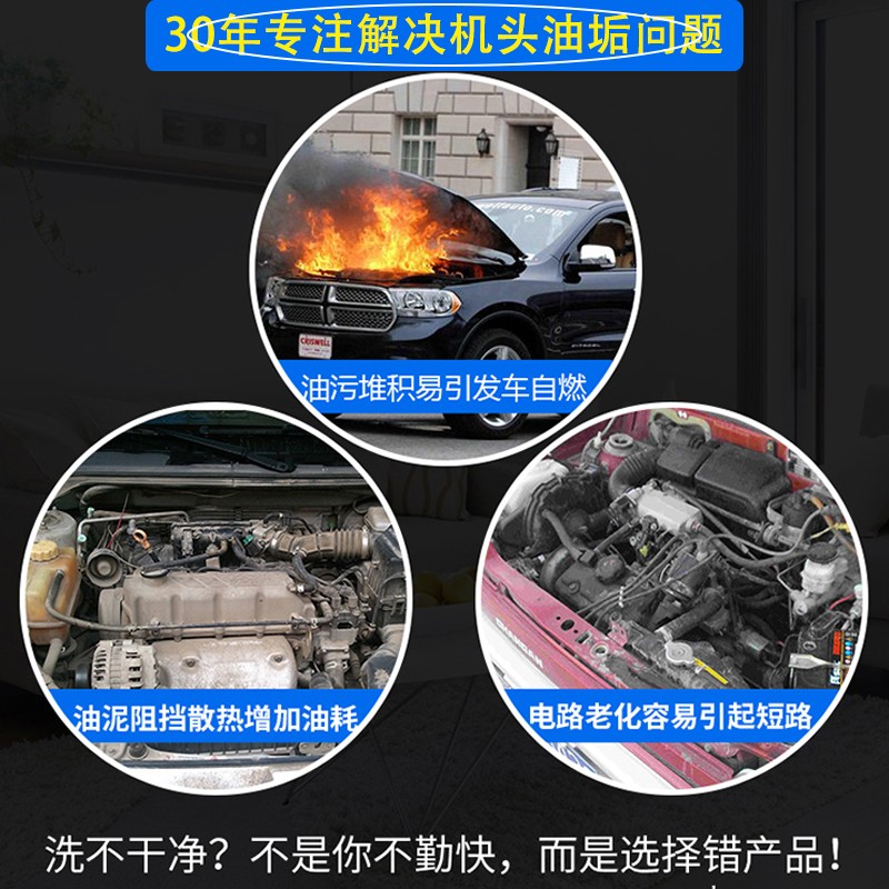 摩托汽车机头水重油污发动机舱仓外部清洗剂强力去污油泥清洁剂液