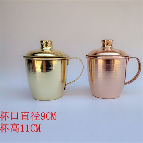 铜碗纯铜家用铜筷子铜勺子铜餐具三件套纯铜加厚餐具套装