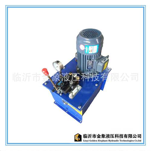 液压系统液压泵站1.5KW立十通径手动一联YN齿轮泵36L液压动力站