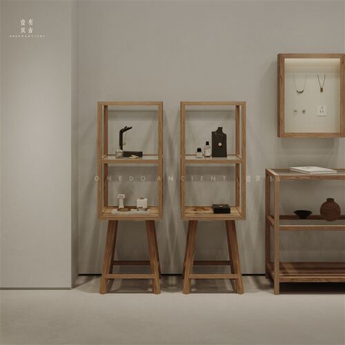 饰品店展示柜礼品柜模型层柜展厅层架珠宝展示架多V功能货架靠墙