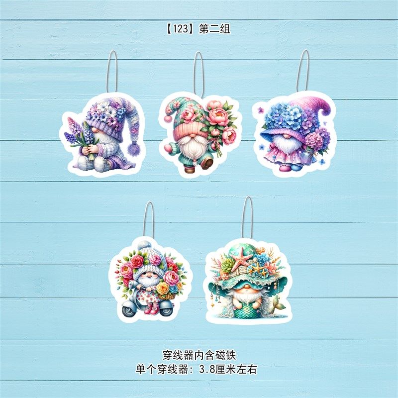十字绣工具亚克力穿针器穿线器 小矮人系列 内嵌磁铁带磁吸功能
