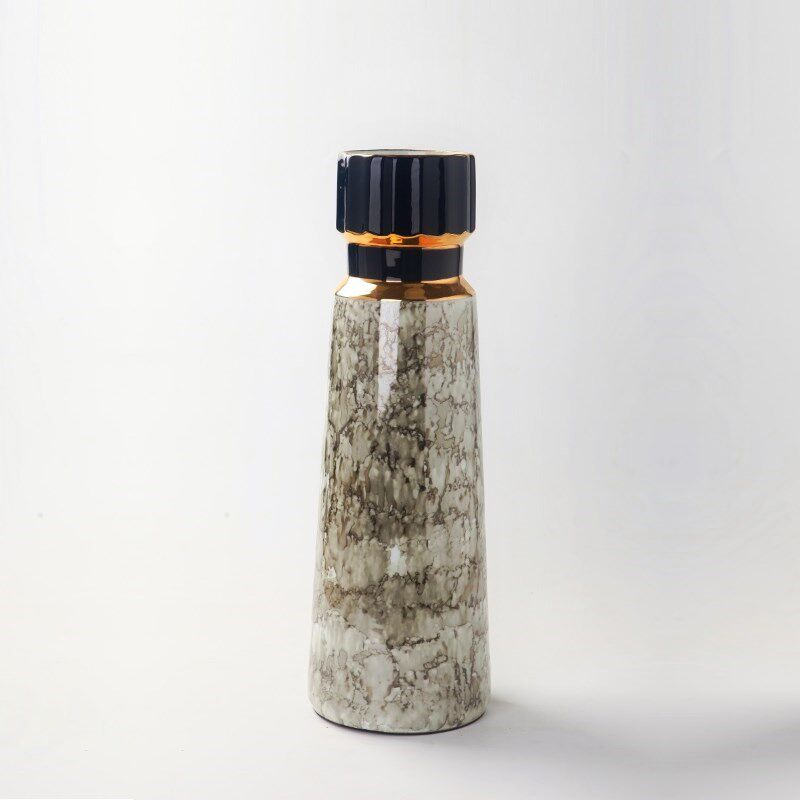 新中式创意家居陶瓷花瓶摆件餐桌电视柜插花器室内软装饰品摆设